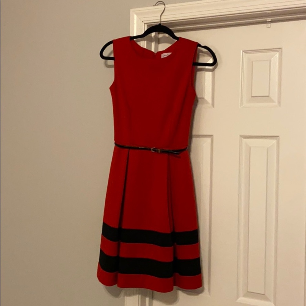 Red and Black CK Dress